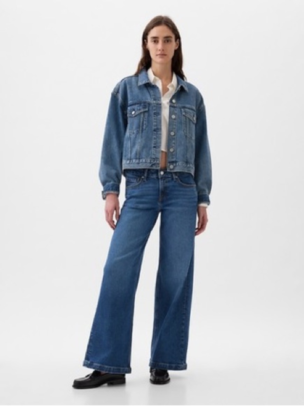 GAP | Low Rise Stride Wide Leg Jeans - Picture 2 of 5